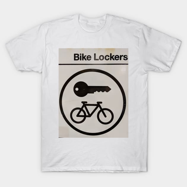 Bike Locker Storage Sign T-Shirt by PLANTONE